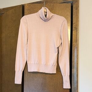 Express fitted Turtleneck Sweater - Pink